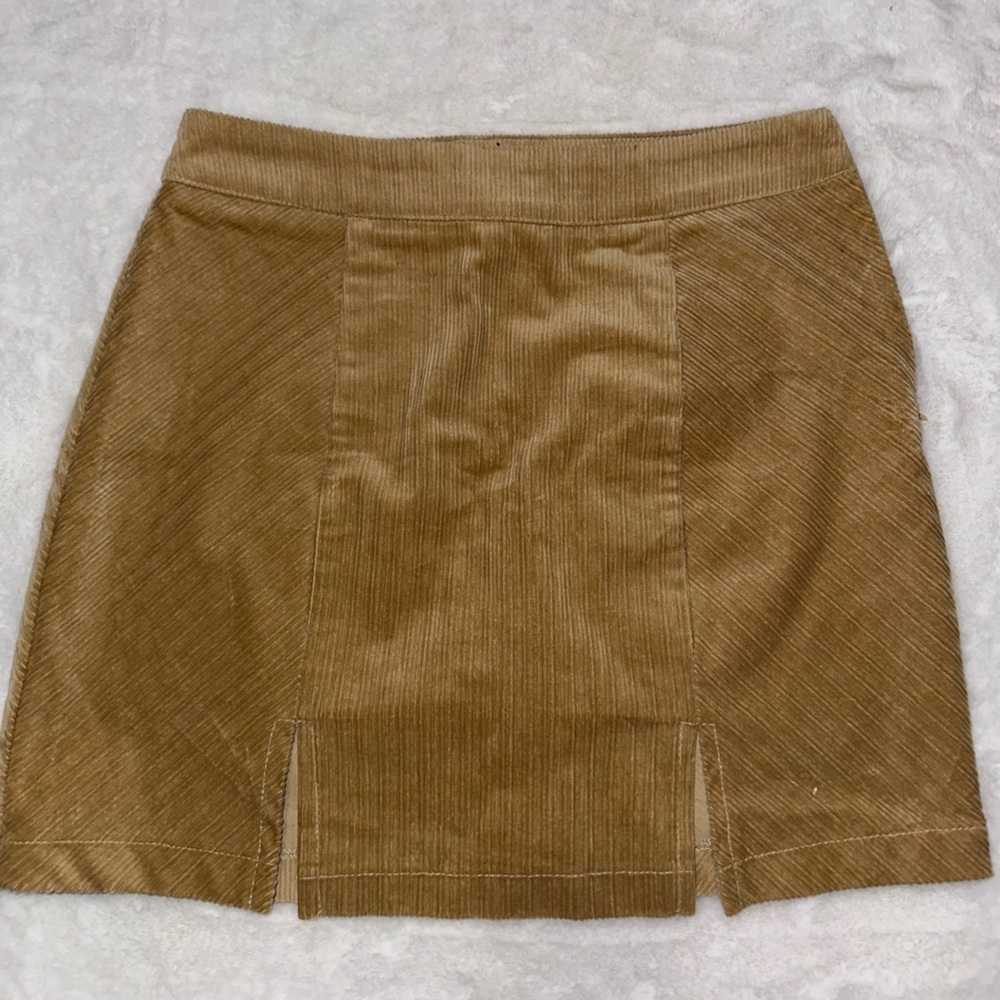 Brown Corduroy Skirt